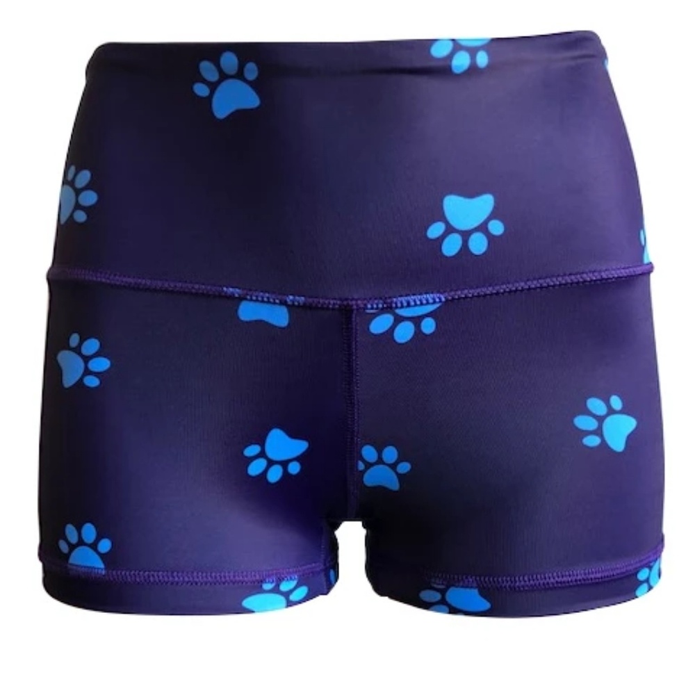 Blue Paw Prints Booty Short